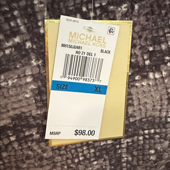 MICHAEL KORS | Women Round Neck Cold Shoulder Snakeskin Blouse, Multicolor - Picture 11 of 16